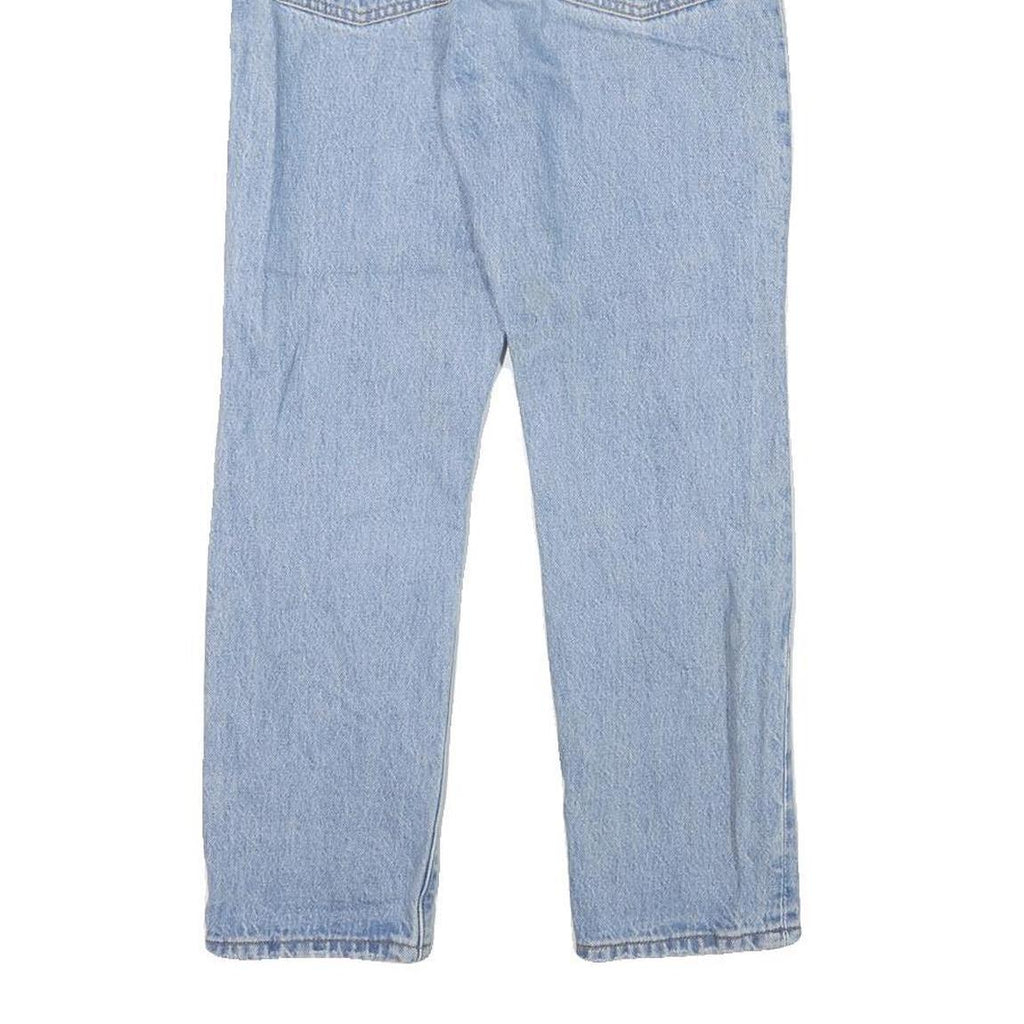 LEVI'S 501 Womens Jeans Light Blue Regular Straight Denim W26 L25 Distressed