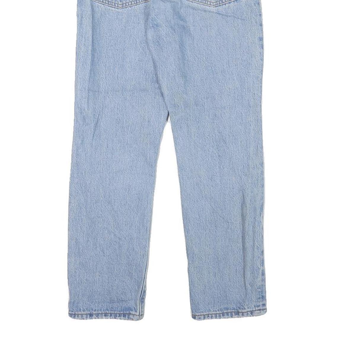 LEVI'S 501 Womens Jeans Light Blue Regular Straight Denim W26 L25 Distressed