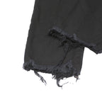 LEVI'S Womens Jeans Black Slim Skinny Denim Raw Hem W27 L25 Distressed Style