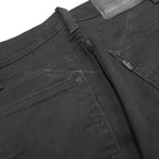 LEVI'S Womens Jeans Black Slim Skinny Denim Raw Hem W27 L25 Distressed Style