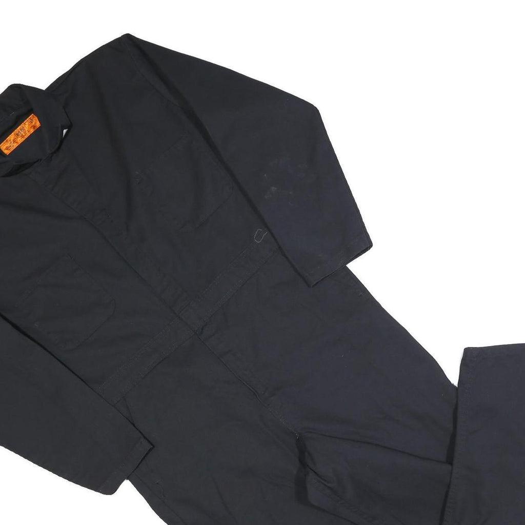 RED KAP Mens Black Dungarees Regular Cotton Blend Size L W40 L30 Workwear Fit