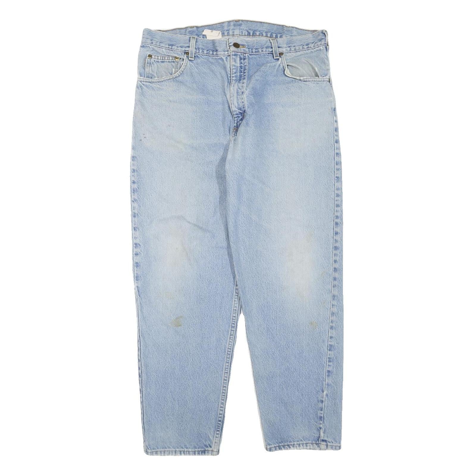 CARHARTT Womens Regular Fit Light Blue Denim Jeans W36 L30 Classic Cotton Blend