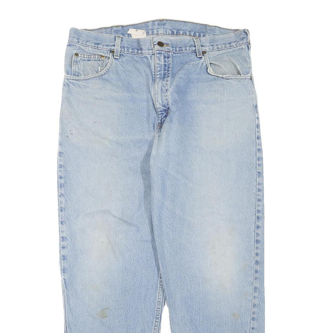 CARHARTT Womens Regular Fit Light Blue Denim Jeans W36 L30 Classic Cotton Blend