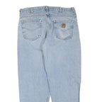 CARHARTT Womens Regular Fit Light Blue Denim Jeans W36 L30 Classic Cotton Blend