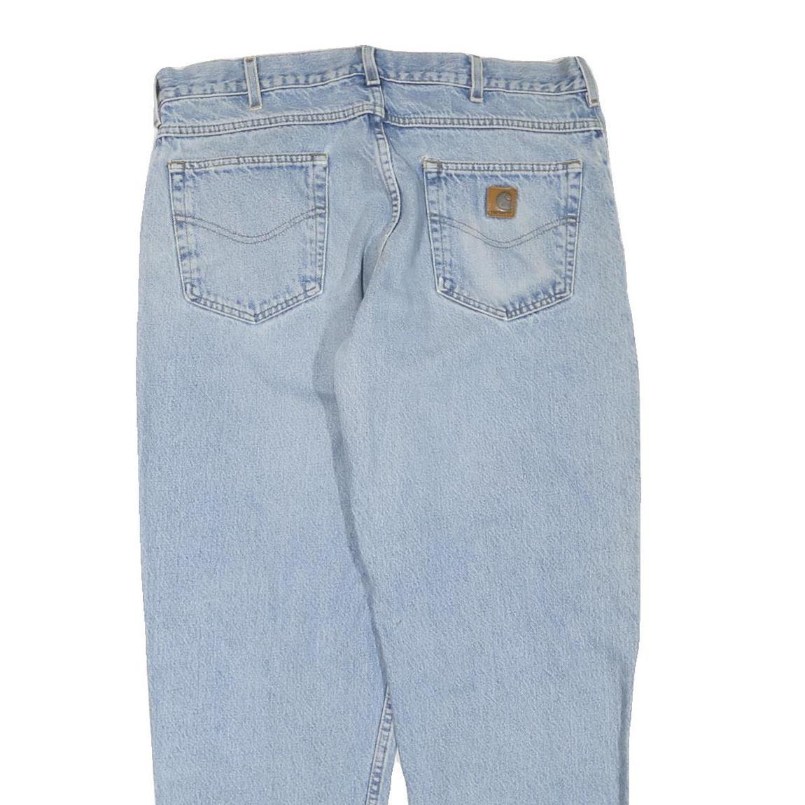 CARHARTT Womens Regular Fit Light Blue Denim Jeans W36 L30 Classic Cotton Blend