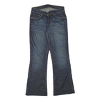 LEVI'S Womens Blue Regular Flared Denim Medium W28 L27 Jeans Cotton Blend Zip