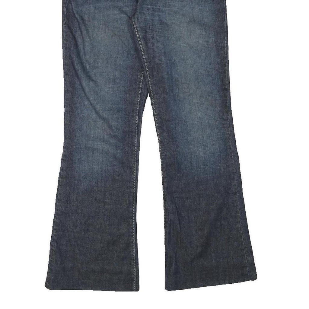 LEVI'S Womens Blue Regular Flared Denim Medium W28 L27 Jeans Cotton Blend Zip