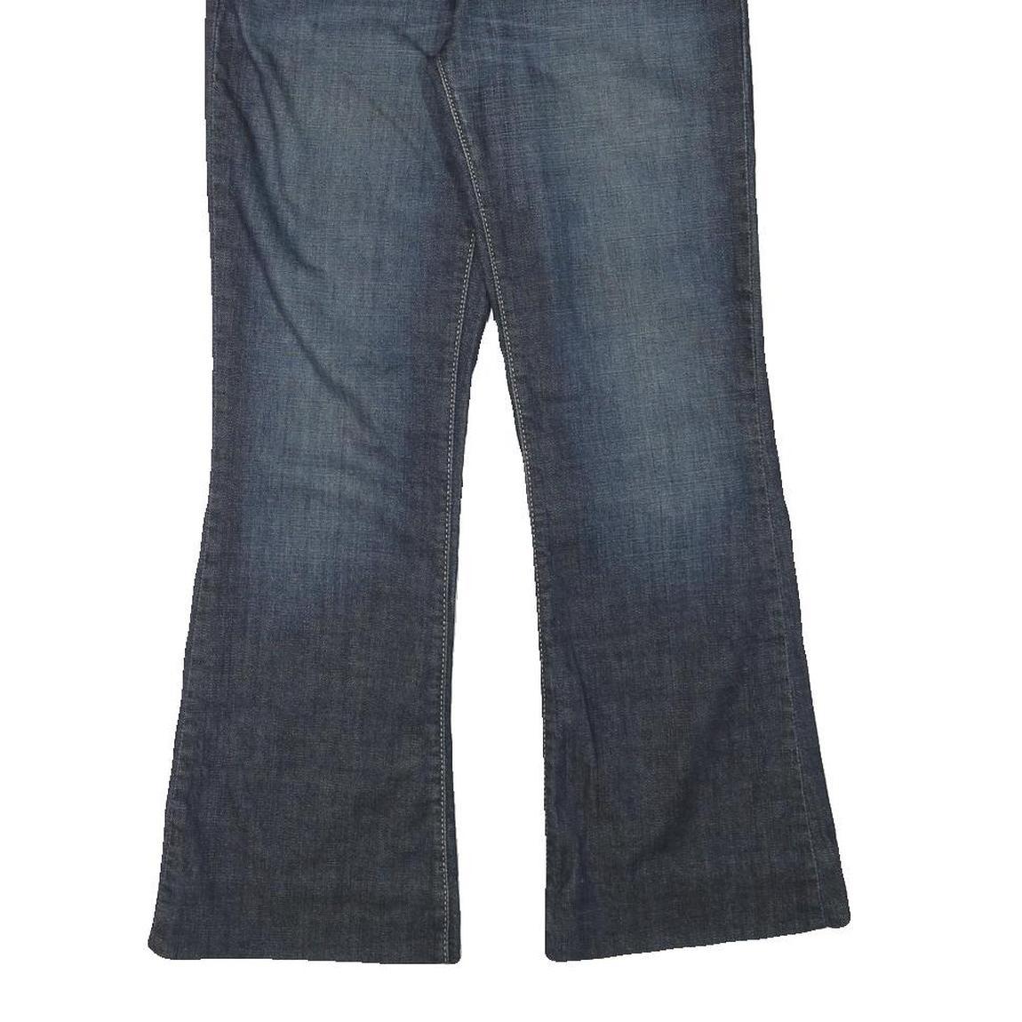 LEVI'S Womens Blue Regular Flared Denim Medium W28 L27 Jeans Cotton Blend Zip