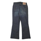 LEVI'S Womens Blue Regular Flared Denim Medium W28 L27 Jeans Cotton Blend Zip