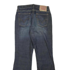 LEVI'S Womens Blue Regular Flared Denim Medium W28 L27 Jeans Cotton Blend Zip