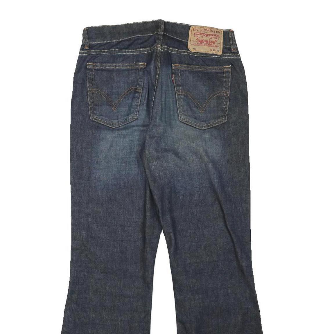 LEVI'S Womens Blue Regular Flared Denim Medium W28 L27 Jeans Cotton Blend Zip