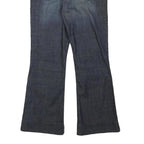 LEVI'S Womens Blue Regular Flared Denim Medium W28 L27 Jeans Cotton Blend Zip