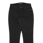 LEVI'S 529 Womens Jeans Black Regular Straight Denim W31 L32 Stylish Zip Closure