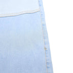 BEBE Womens Light Blue Loose Patchwork Denim Jeans W29 L30 Cargo Pocket Zip