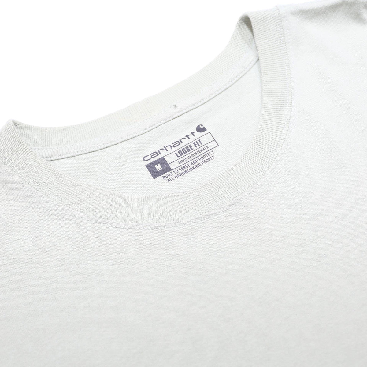 CARHARTT Mens Cream Pocket T-Shirt M Short Sleeve Crew Neck Classic Cotton