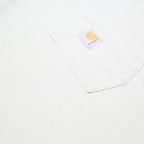 CARHARTT Mens Cream Pocket T-Shirt M Short Sleeve Crew Neck Classic Cotton