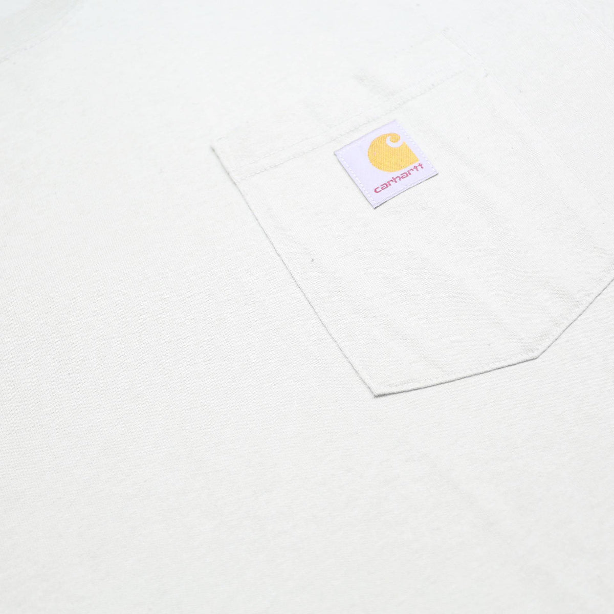 CARHARTT Mens Cream Pocket T-Shirt M Short Sleeve Crew Neck Classic Cotton
