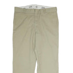 DICKIES Mens Beige Regular Fit Straight Leg Trousers W38 L29 Classic Workwear