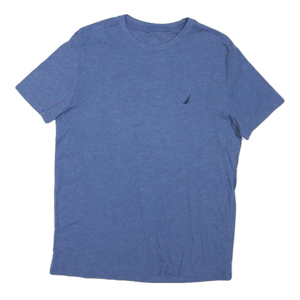NAUTICA Mens Blue S T-Shirt Short Sleeve Crew Neck Cotton Blend Classic Fit