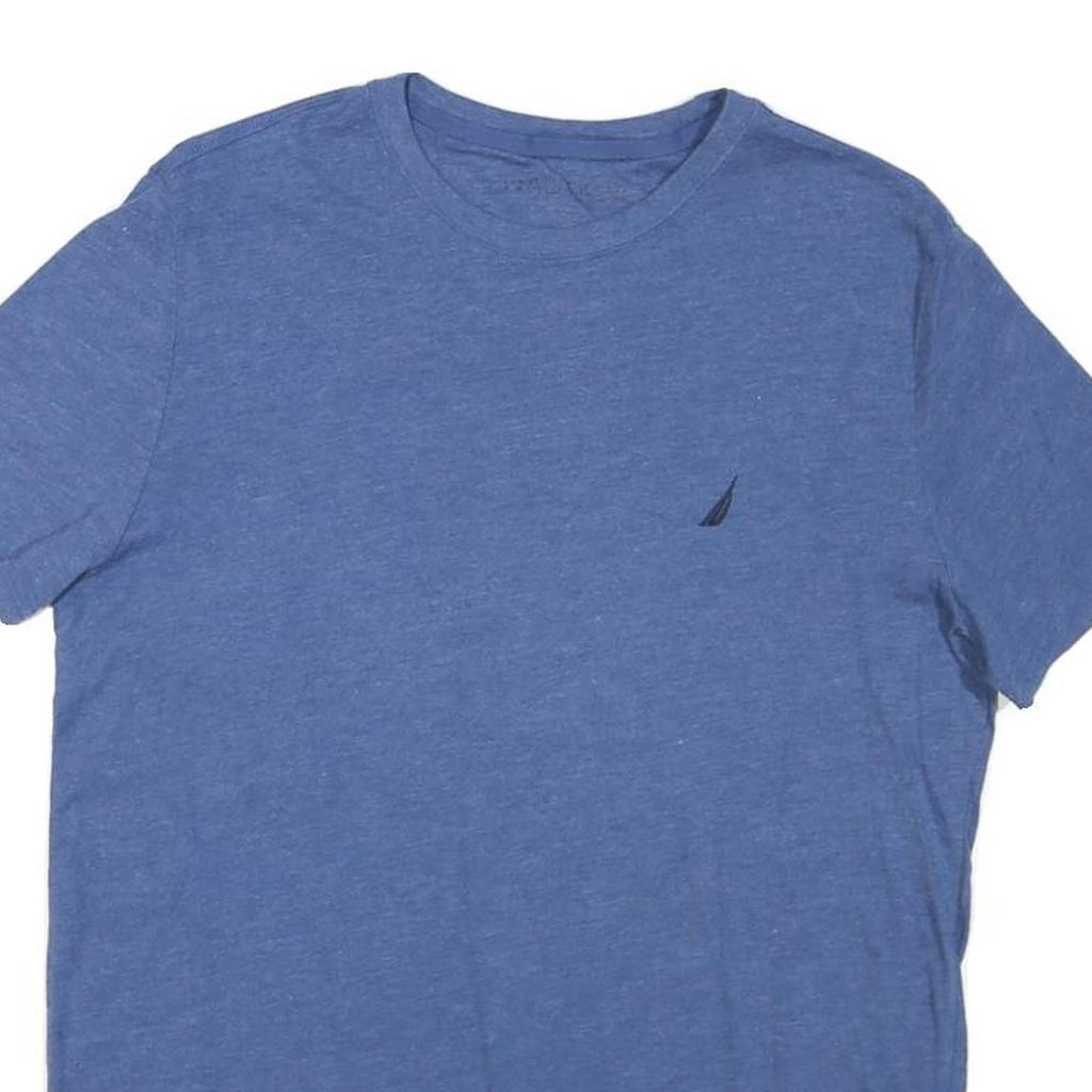 NAUTICA Mens Blue S T-Shirt Short Sleeve Crew Neck Cotton Blend Classic Fit