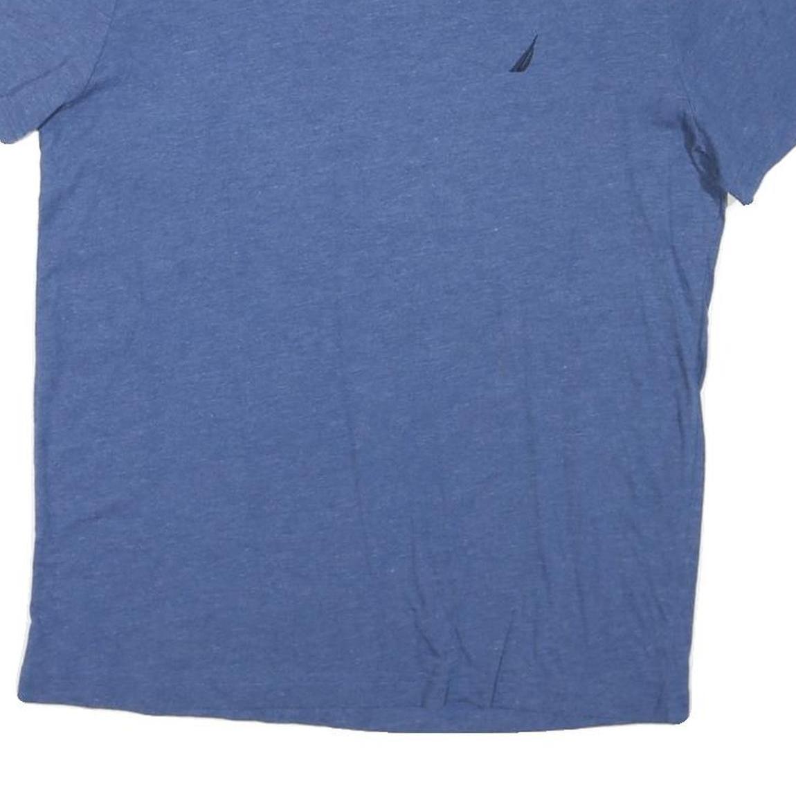 NAUTICA Mens Blue S T-Shirt Short Sleeve Crew Neck Cotton Blend Classic Fit
