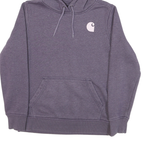 CARHARTT Womens Purple Hoodie M Cotton Blend Casual Pullover Sweatshirt