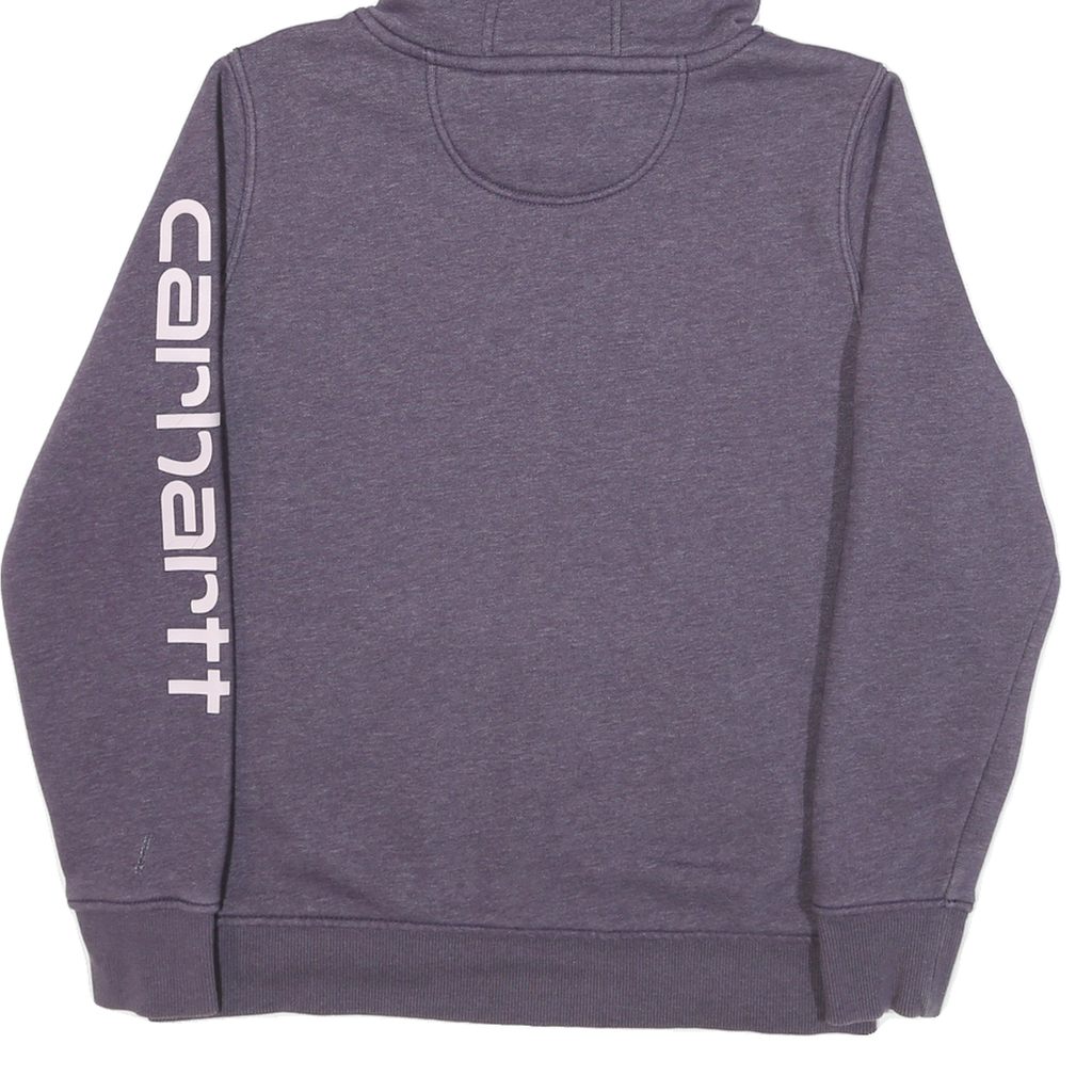 CARHARTT Womens Purple Hoodie M Cotton Blend Casual Pullover Sweatshirt