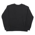 DKNY Womens Black Cotton Blend Crew Neck L Sweatshirt DKNY SPORT Logo