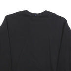 DKNY Womens Black Cotton Blend Crew Neck L Sweatshirt DKNY SPORT Logo