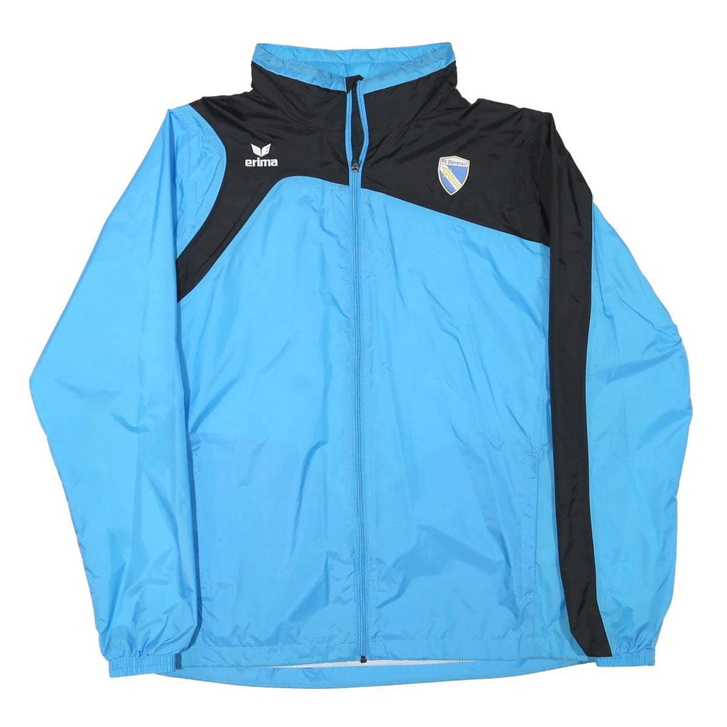 ERIMA Mens Blue & Black Lightweight Sports Jacket L Polyester Blend Zip