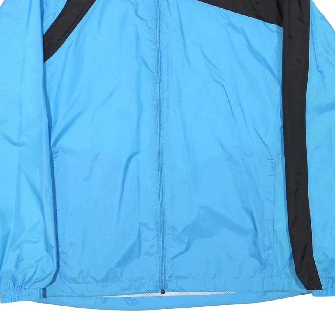 ERIMA Mens Blue & Black Lightweight Sports Jacket L Polyester Blend Zip