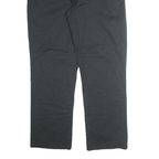 DICKIES Mens Cotton Blend Black Regular Fit Straight Leg Trousers W38 L32