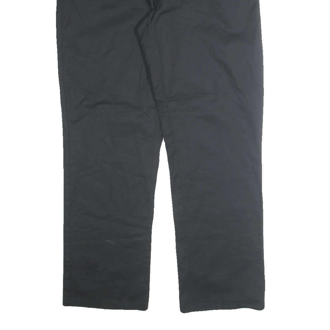 DICKIES Mens Cotton Blend Black Regular Fit Straight Leg Trousers W38 L32