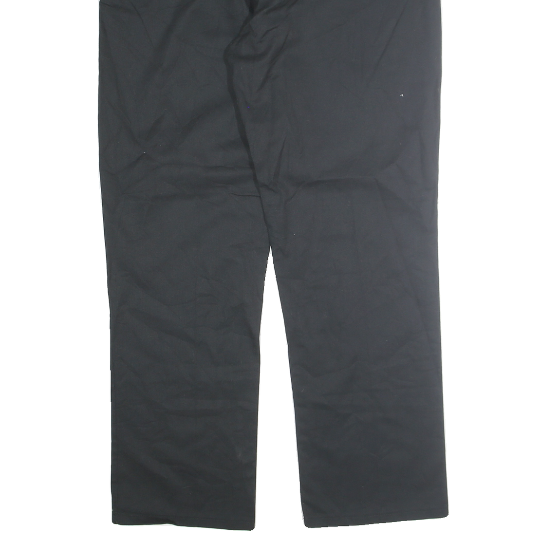 DICKIES Mens Cotton Blend Black Regular Fit Straight Leg Trousers W38 L32