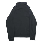 NIKE Mens Black Half Zip Sweatshirt S Cotton Blend Sportswear Casual