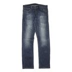 LEVI'S Mens Regular Blue Denim Rinse Jeans W32 L29 Classic Zip Pockets