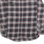 JACHS Mens Black & Grey Check Shirt L Cotton Blend Long Sleeve Casual