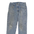 CARHARTT Mens Regular Fit Straight Blue Denim Jeans W32 L30 Workwear Casual