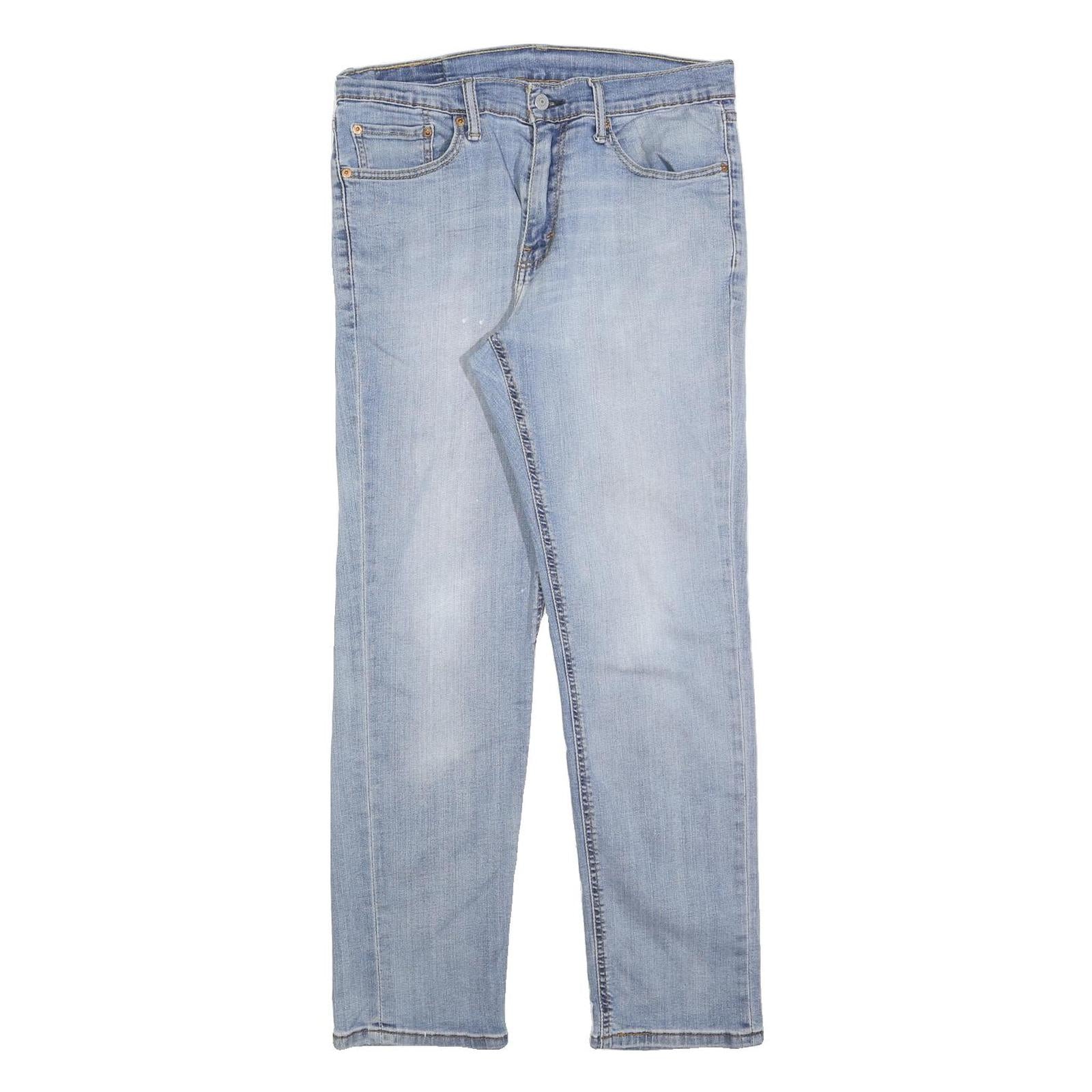 LEVI'S 541 Mens Jeans Blue Regular Straight Denim Light W32 L30 Classic Fit Zip