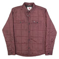 QUIKSILVER Mens Quilted Jacket Maroon S