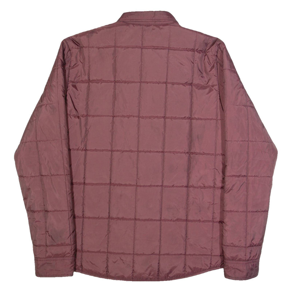 QUIKSILVER Mens Quilted Jacket Maroon S
