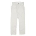 LEVI'S Mens Cotton Blend White Slim Straight Trousers W28 L29 Casual Comfort