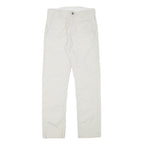 LEVI'S Mens Cotton Blend White Slim Straight Trousers W28 L29 Casual Comfort