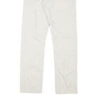LEVI'S Mens Cotton Blend White Slim Straight Trousers W28 L29 Casual Comfort