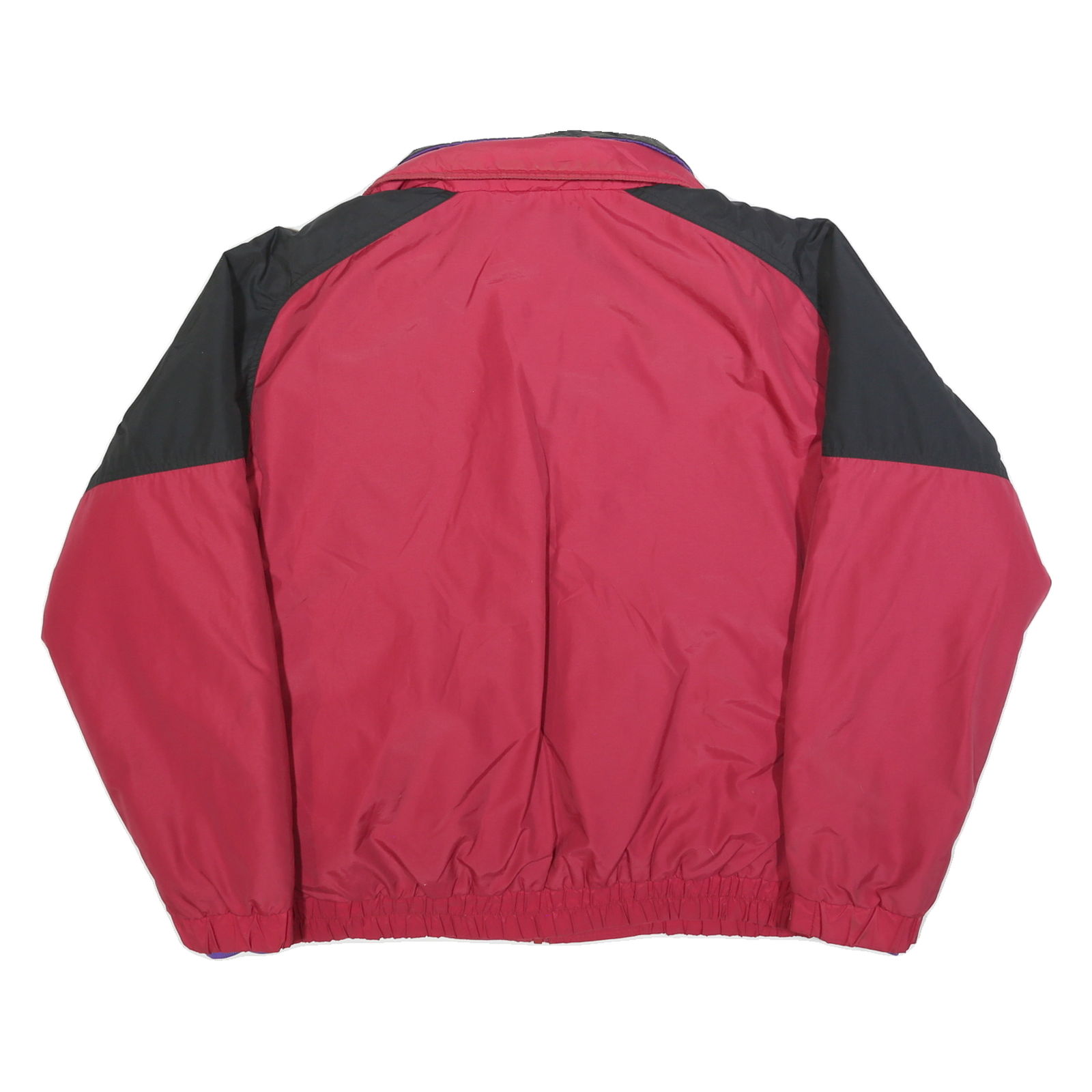 COLUMBIA Mens Red & Black Polyester Outerwear Jacket XL Zip Plain Casual