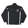 NIKE Mens Black & White McMaster Ice Hockey Sports Zip Nylon Jacket S