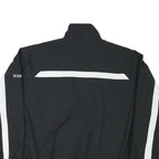 NIKE Mens Black & White McMaster Ice Hockey Sports Zip Nylon Jacket S