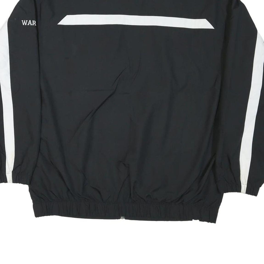 NIKE Mens Black & White McMaster Ice Hockey Sports Zip Nylon Jacket S