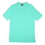 POLO RALPH LAUREN Boys Green Short Sleeve Plain Polo Shirt XL Cotton Blend