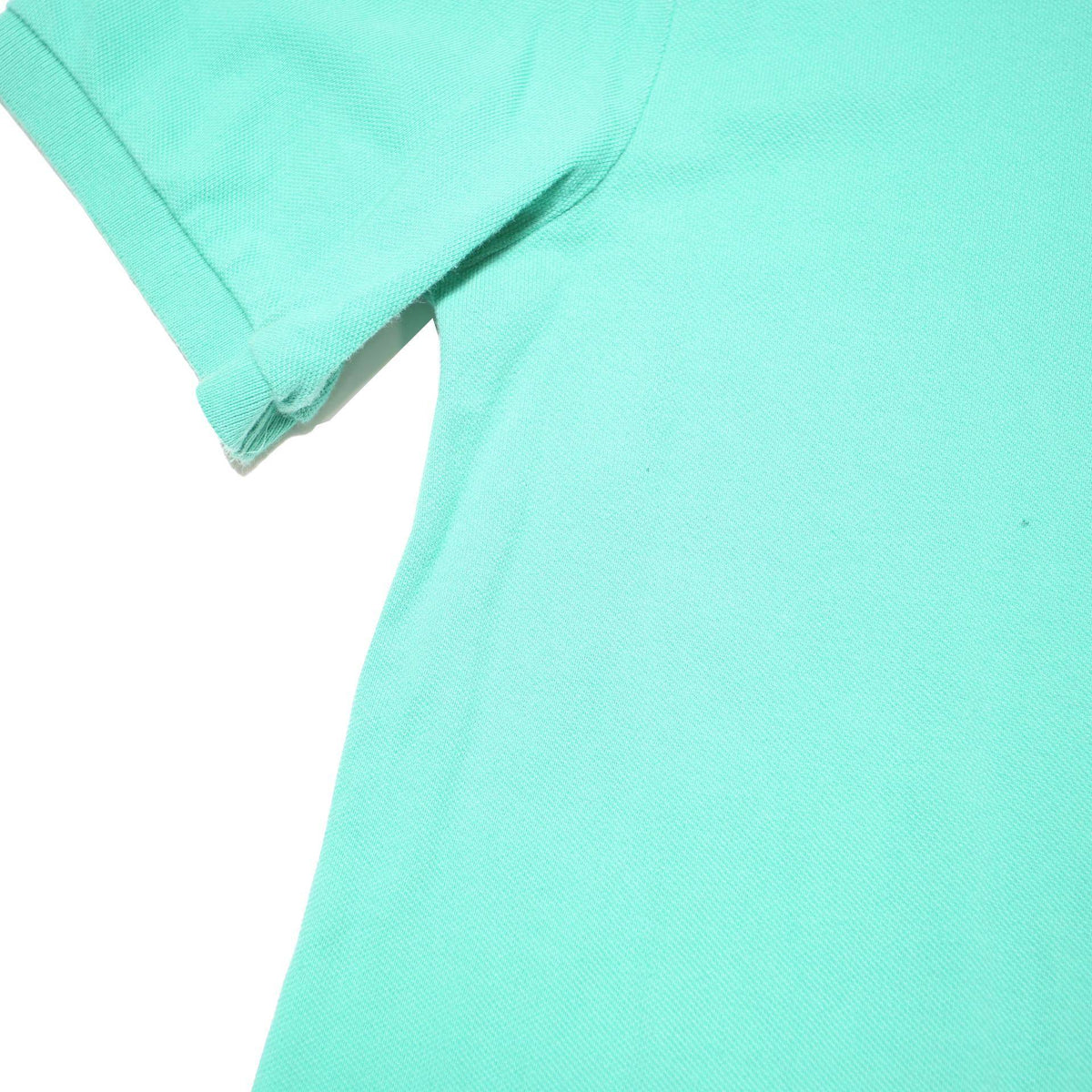 POLO RALPH LAUREN Boys Green Short Sleeve Plain Polo Shirt XL Cotton Blend